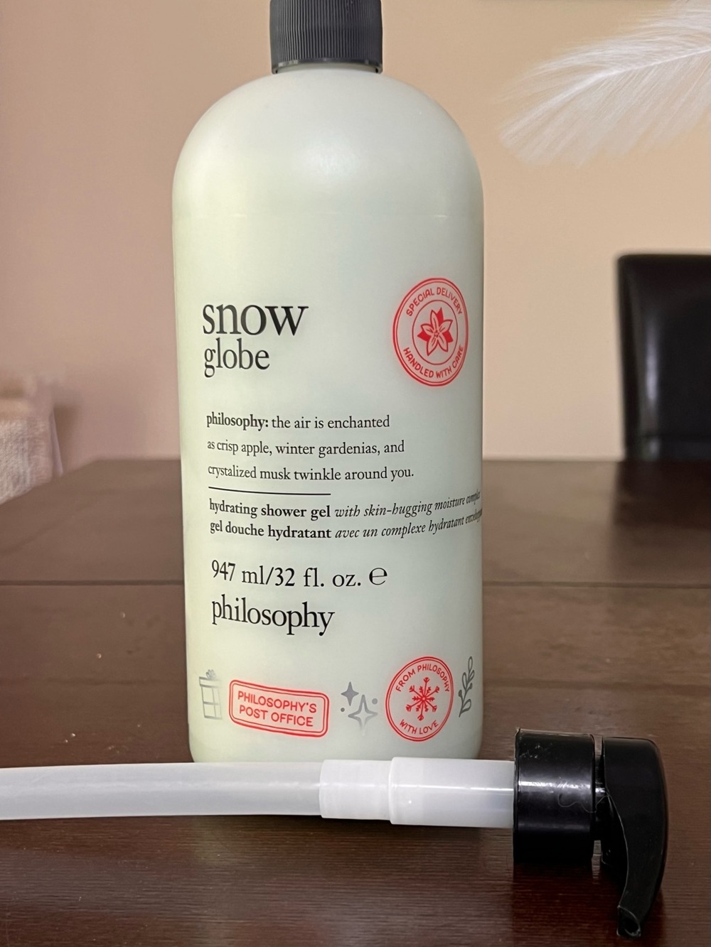 Philosophy Snow Globe Hydrating Shower Gel with Pump NEW sealed 32 oz bottle